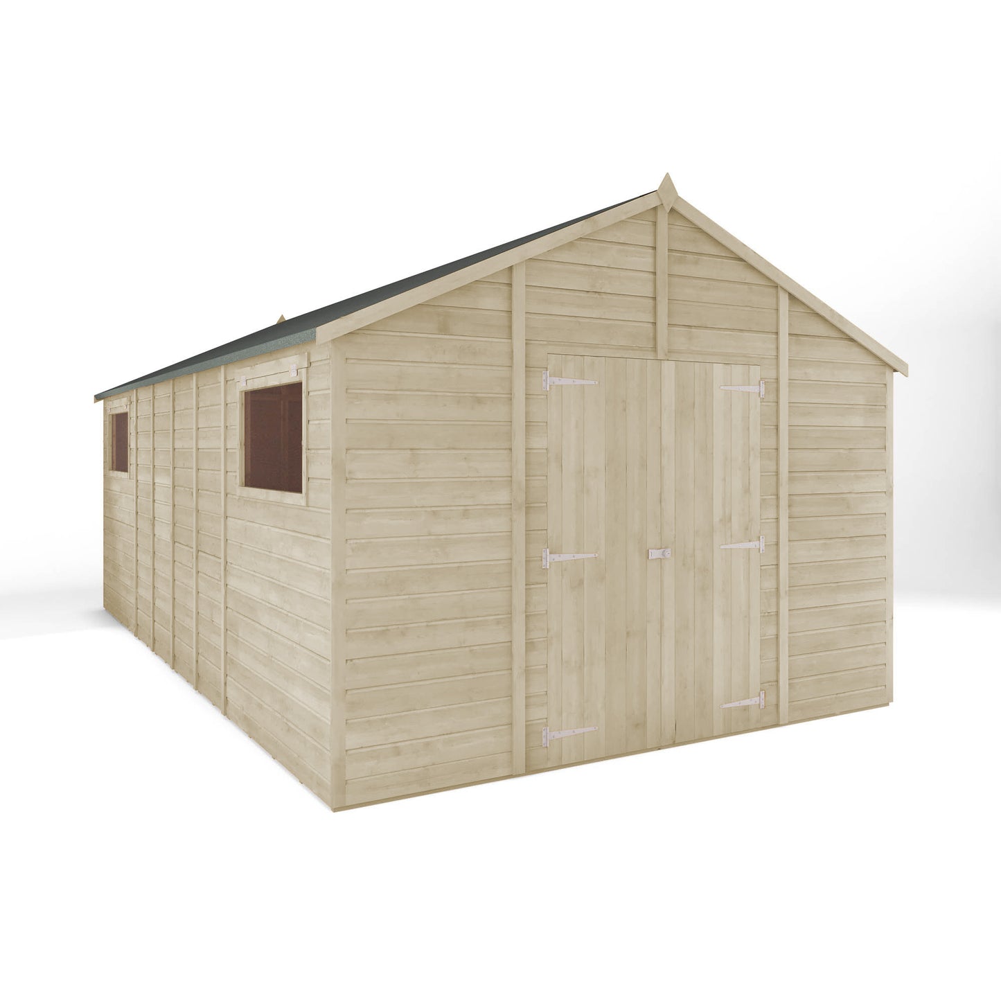 18 x 10 Ready Painted Premium Shiplap Apex Workshop