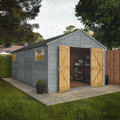 18 x 10 Ready Painted Premium Shiplap Apex Workshop