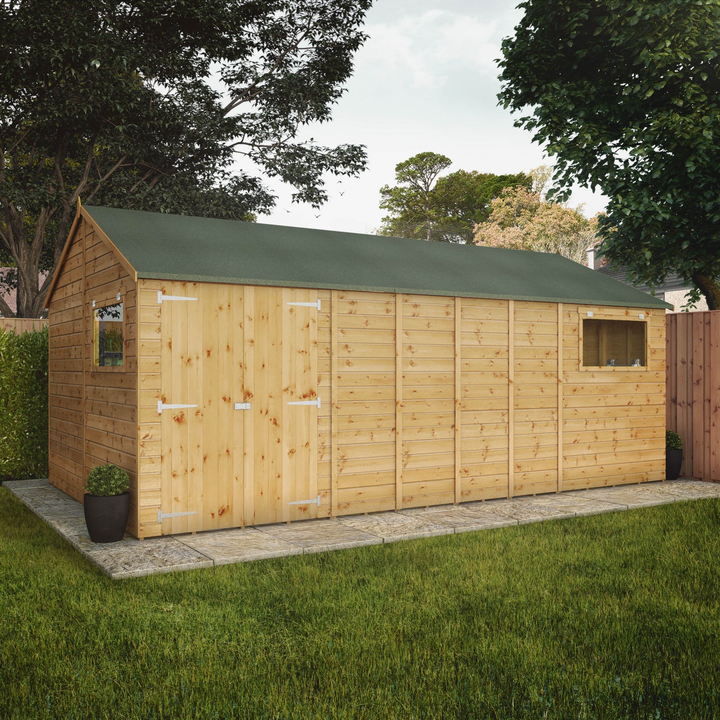 18 x 10 Premium Shiplap Reverse Apex Workshop