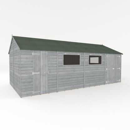 20 x 10 Ready Painted Premium Shiplap Reverse Apex Workshop