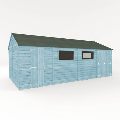 20 x 10 Ready Painted Premium Shiplap Reverse Apex Workshop