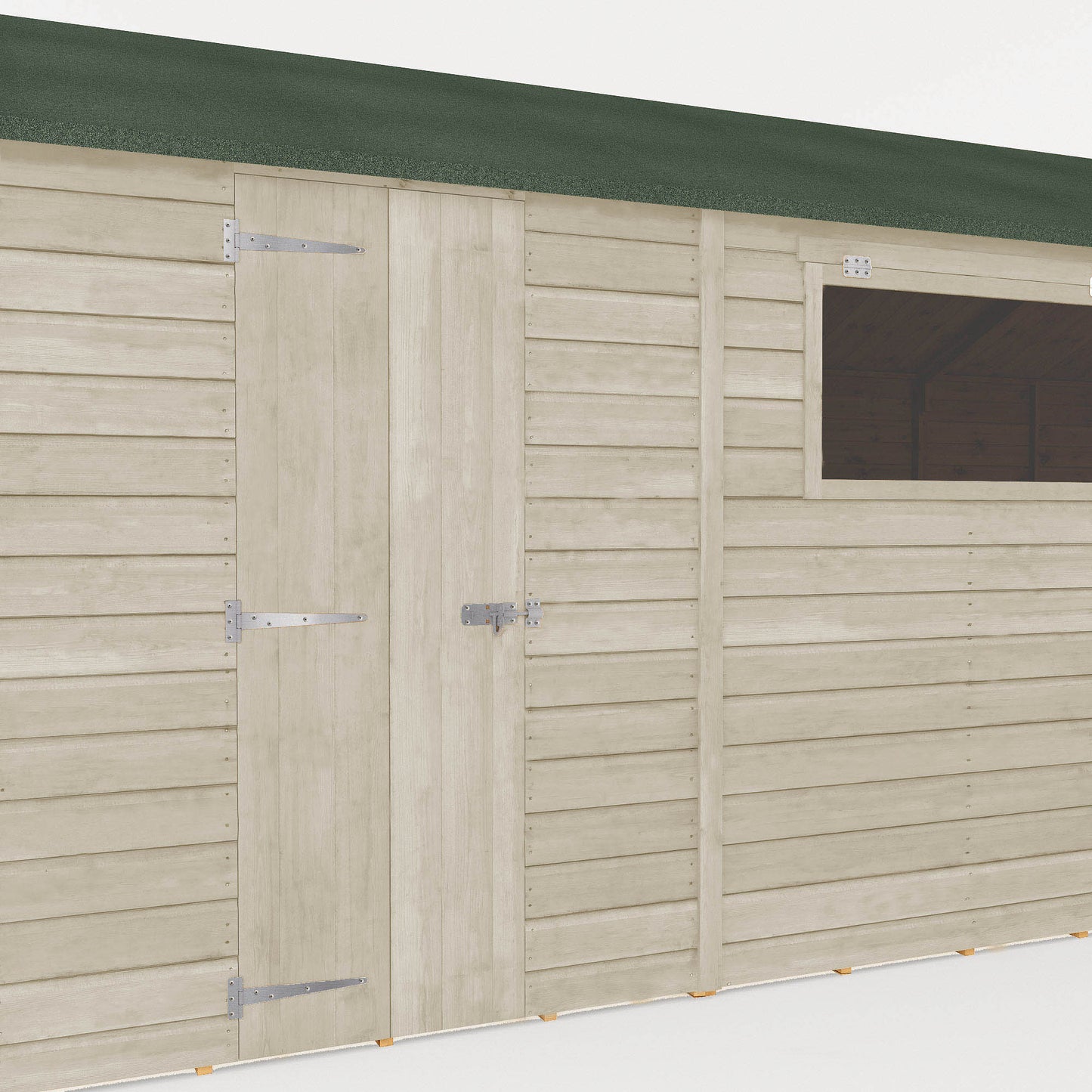 20 x 10 Ready Painted Premium Shiplap Reverse Apex Workshop