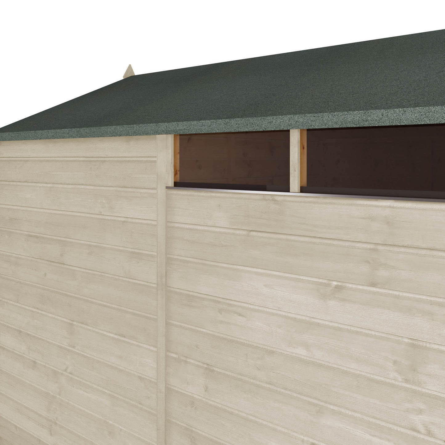 8 x 6 Ready Painted Security Shiplap Apex Wooden Shed