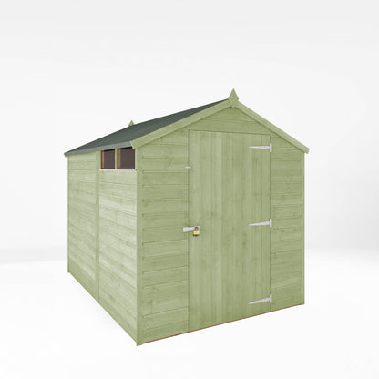 8 x 6 Ready Painted Security Shiplap Apex Wooden Shed