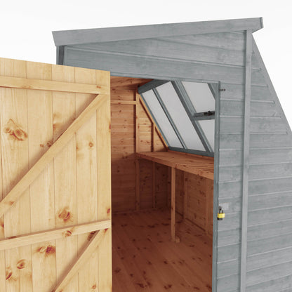 8 x 6 Ready Painted Shiplap Premium Potting Shed