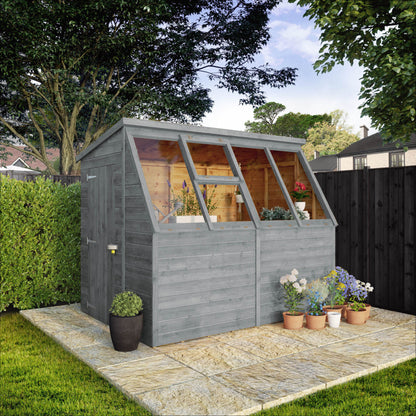 8 x 6 Ready Painted Shiplap Premium Potting Shed