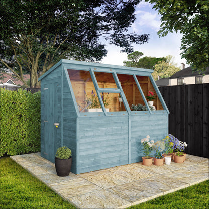 8 x 6 Ready Painted Shiplap Premium Potting Shed