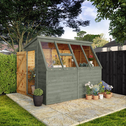 8 x 6 Ready Painted Shiplap Premium Potting Shed