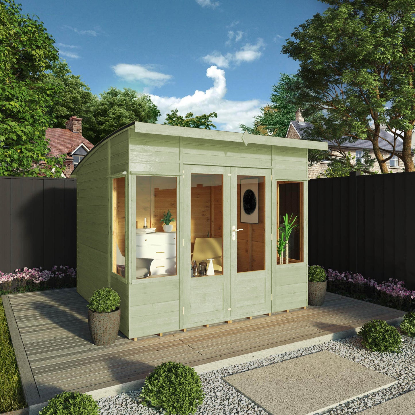 8 x 8 Ready Painted Helios Summerhouse