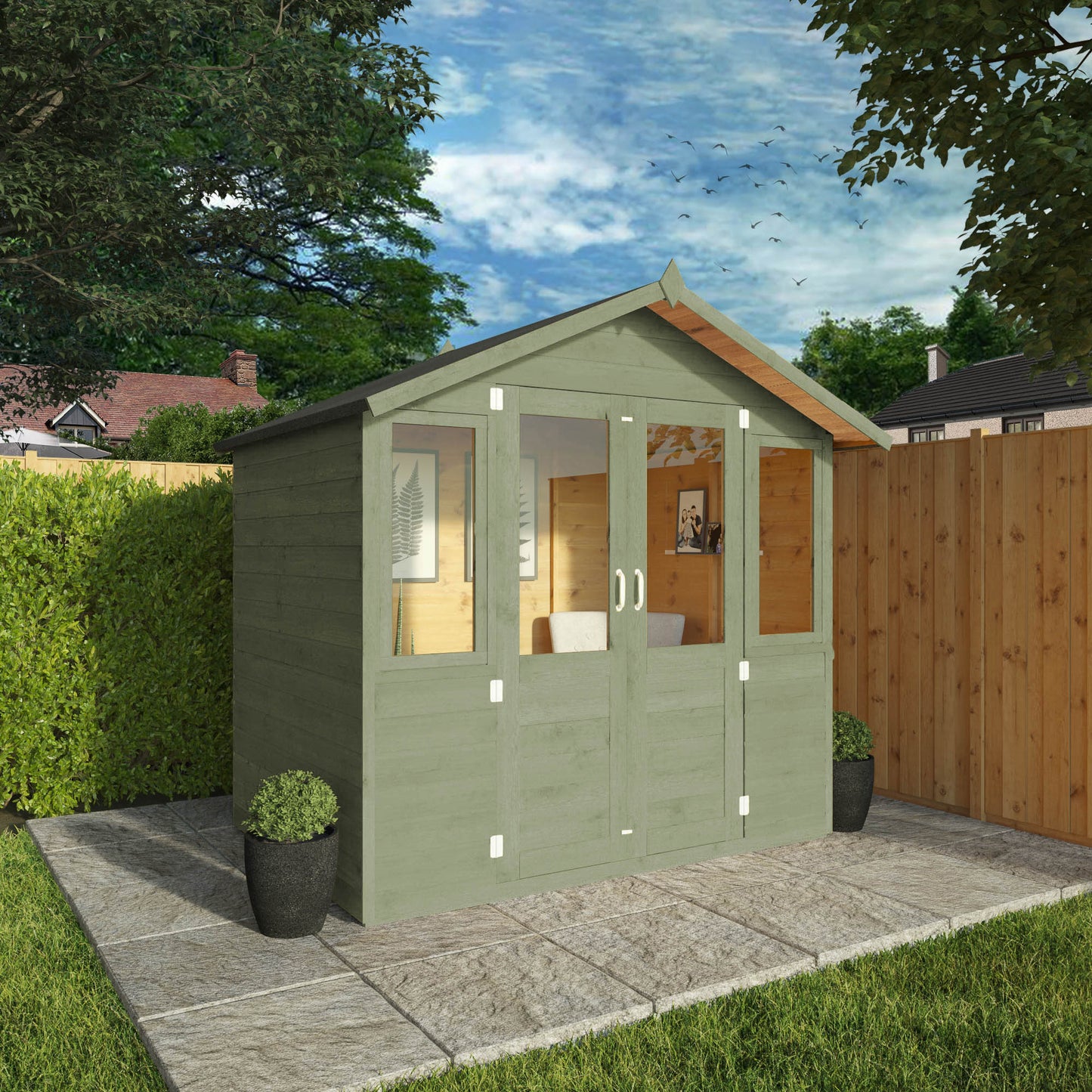 7 x 5 Ready Painted Bournemouth Summerhouse