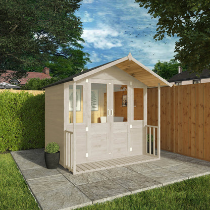 7 x 7 Ready Painted Bournemouth Wooden Summerhouse