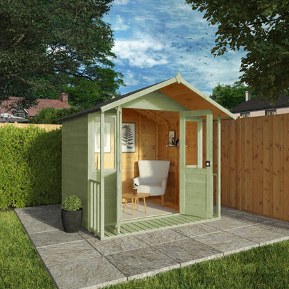 7 x 7 Ready Painted Bournemouth Wooden Summerhouse