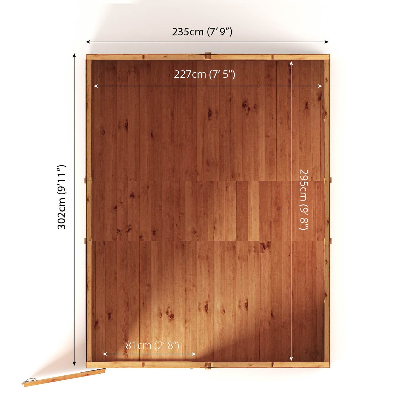 10 x 8 Ready Painted Woodsman Shiplap Apex Wooden Shed