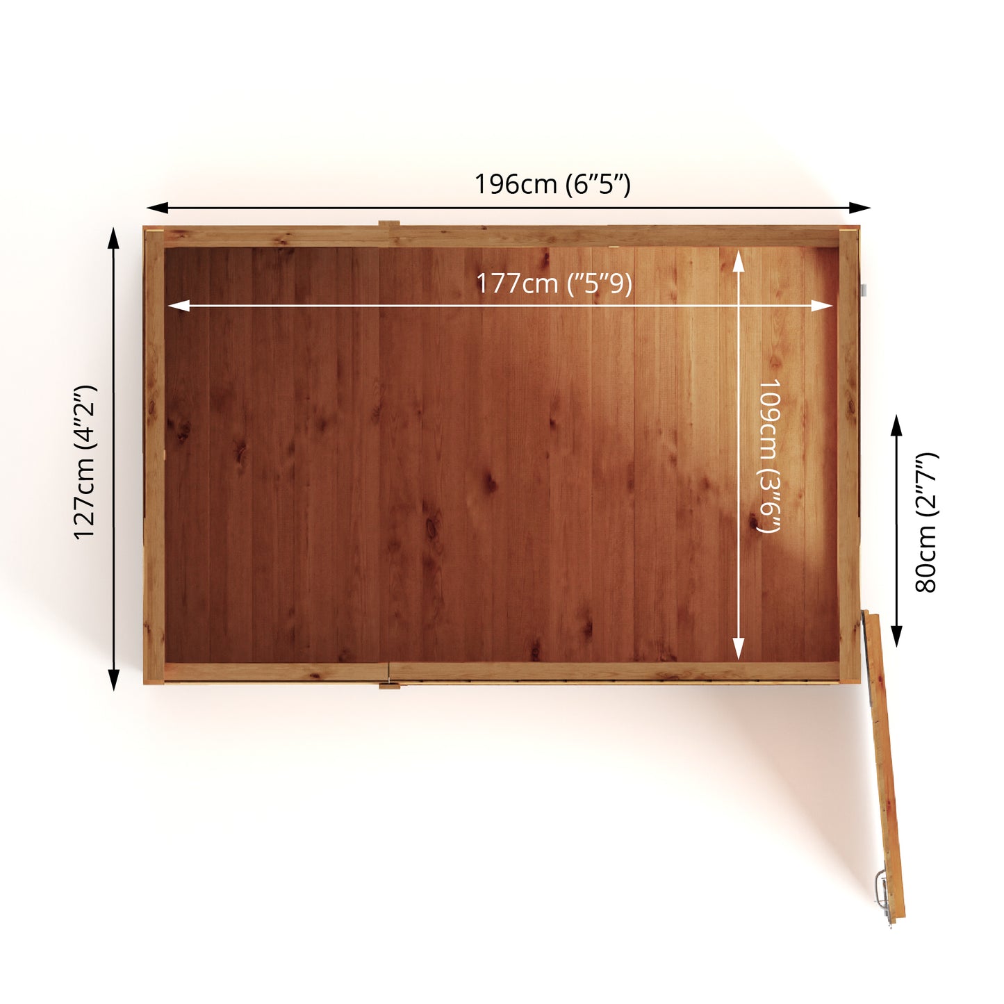 6 x 4 Woodsman Shiplap Pent Wooden Shed