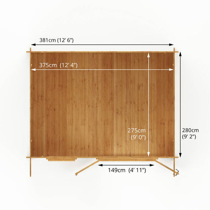 The 4m x 3m Sparrow Log Cabin