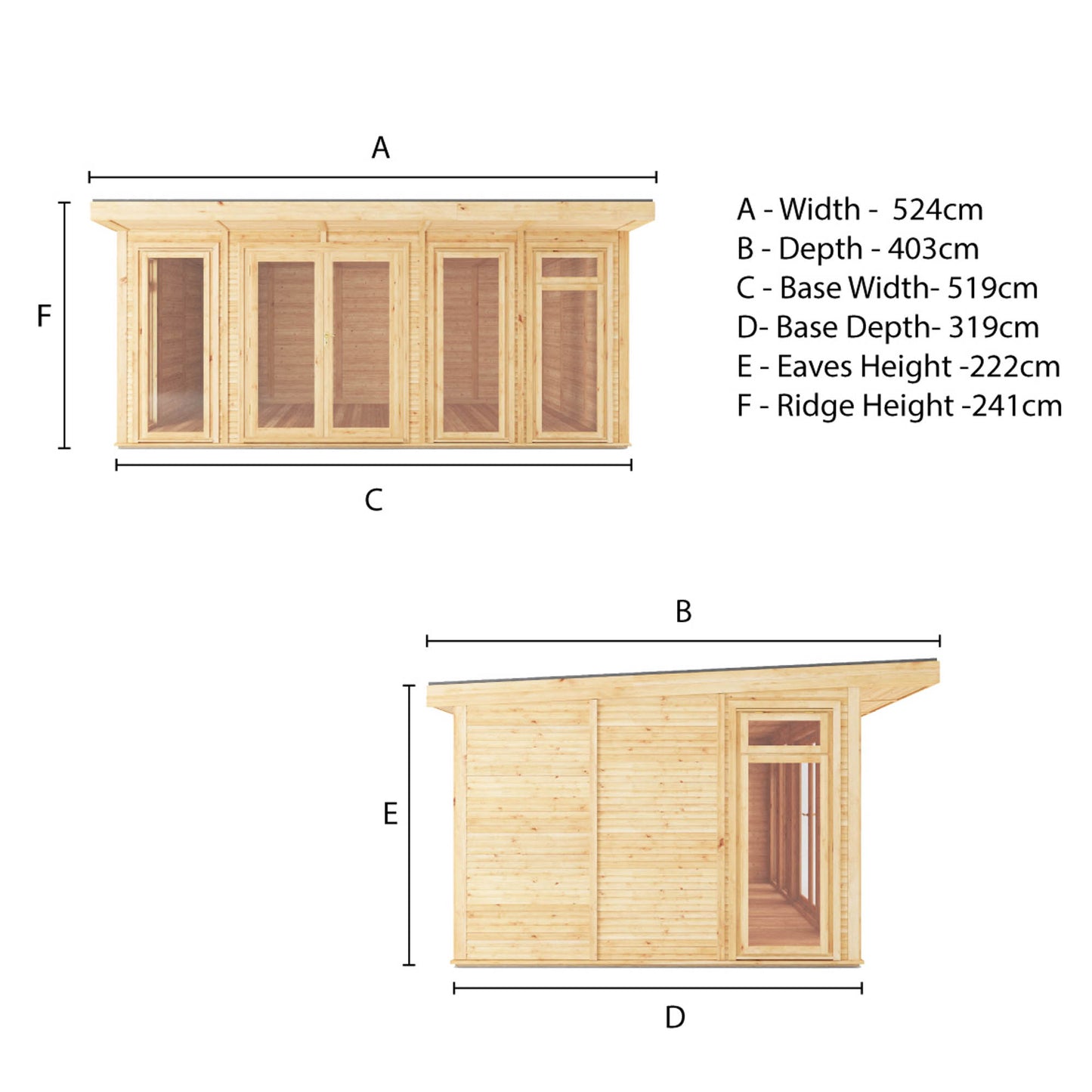 The Edwinstowe 5m x 3m Premium Insulated Garden Room