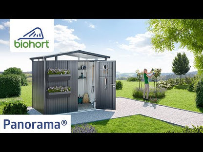 Biohort Panorama 9x10 Single Door Silver Garden Shed