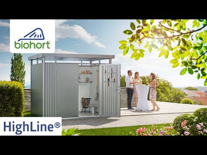 Biohort 9x9 Highline Dark Grey Garden Shed