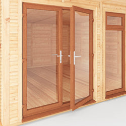 Additional UPVC Double Door - Oak