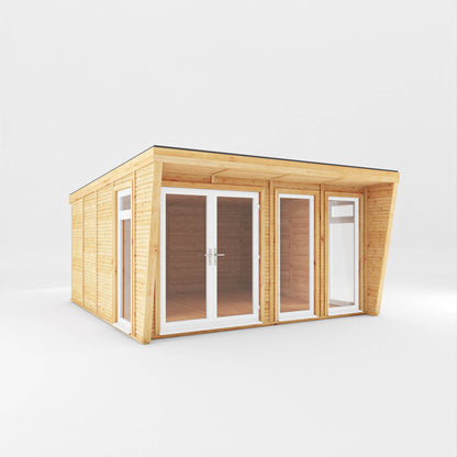 The Harlow 4m x 4m Premium Insulated Garden Room with White UPVC