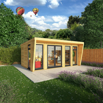 The Harlow 5m x 3m Premium Insulated Garden Room with Anthracite UPVC