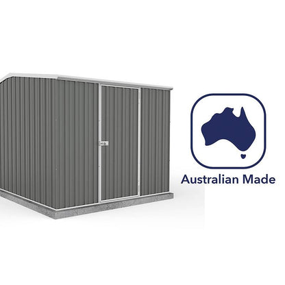 Absco Premier 7' 5 x 10 Woodland Grey Reverse Apex Metal Shed