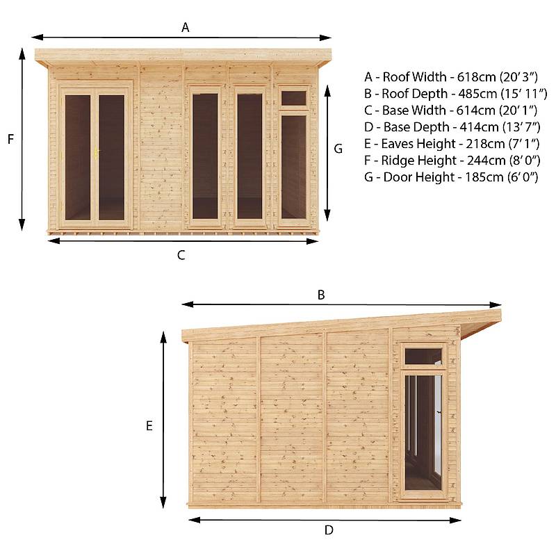 6 x 4m Insulated Garden Room – Waltons