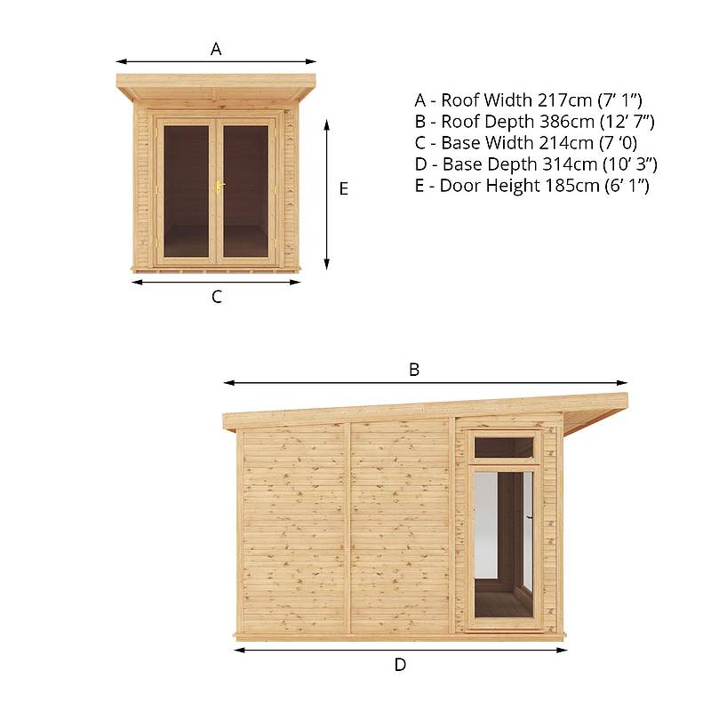 2 x 3m Insulated Garden Room – Waltons