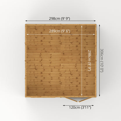 Refurbished 10 x 10 Premium Shiplap Reverse Apex Workshop