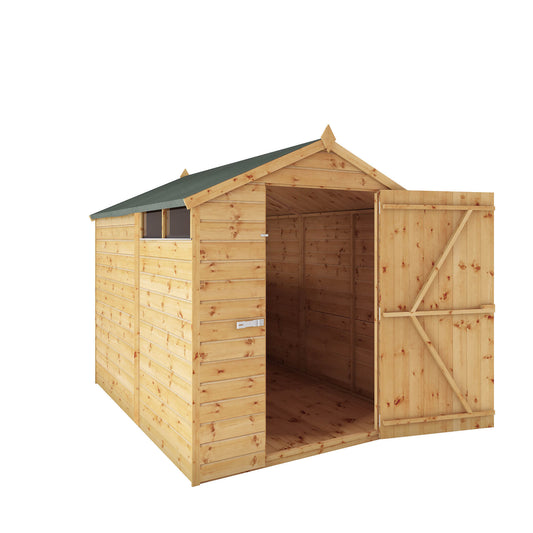 Refurbished 8 x 6 Security Shiplap Apex Wooden Shed