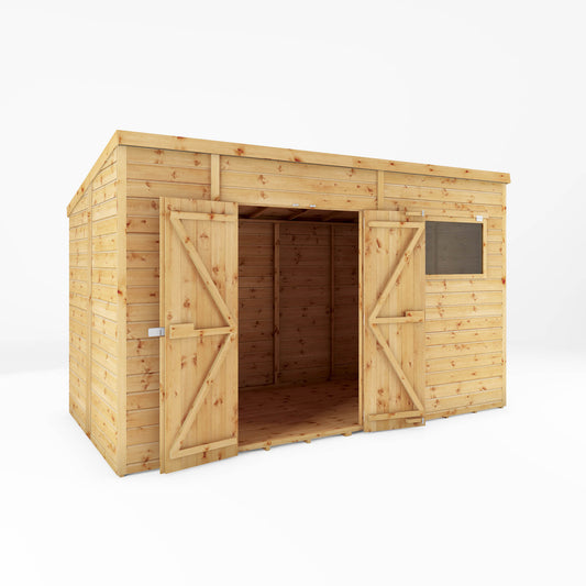 Refurbished 12 x 8 Premium Shiplap Pent Shed