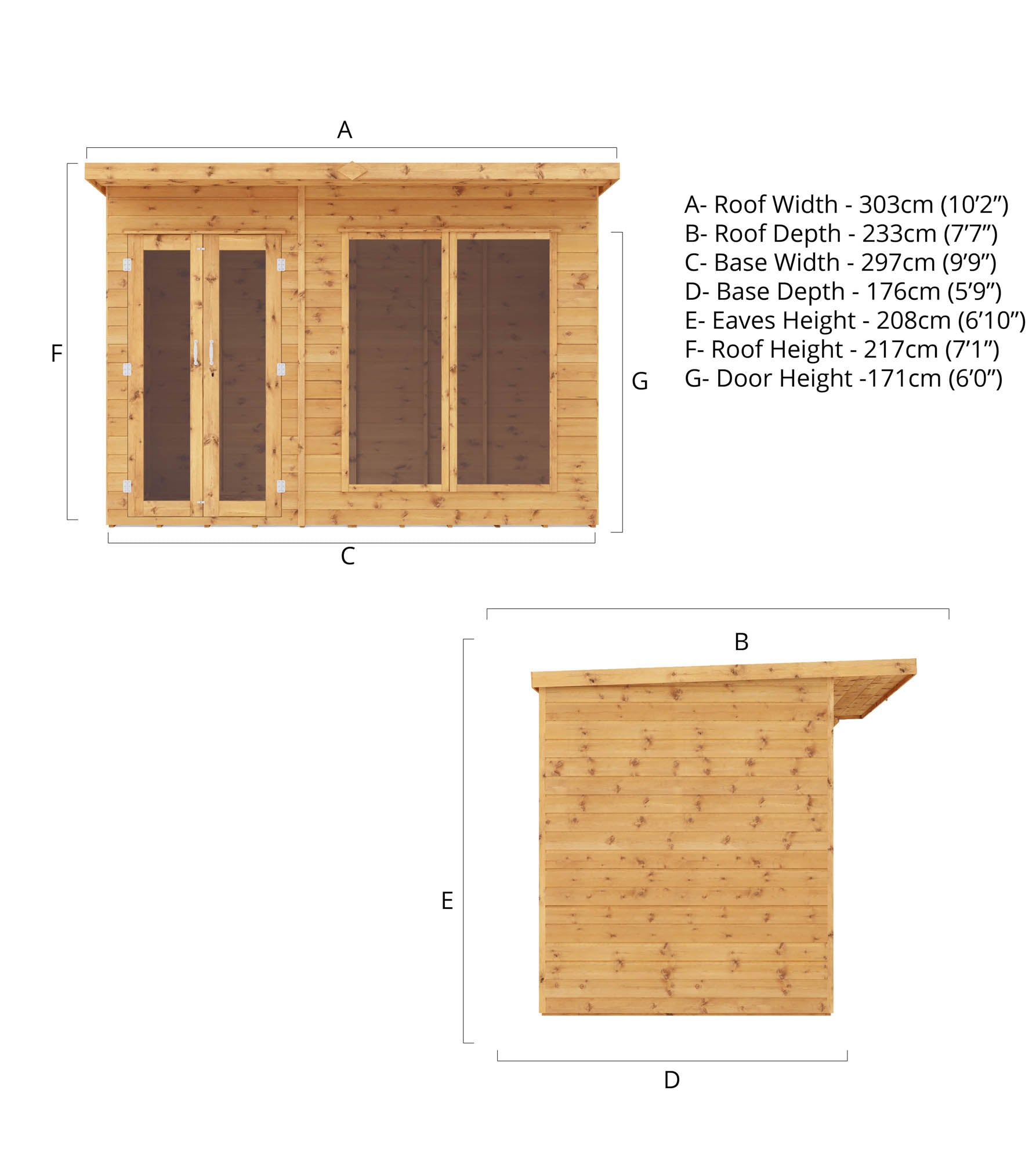 10 x 6 Maine Summerhouse – Waltons