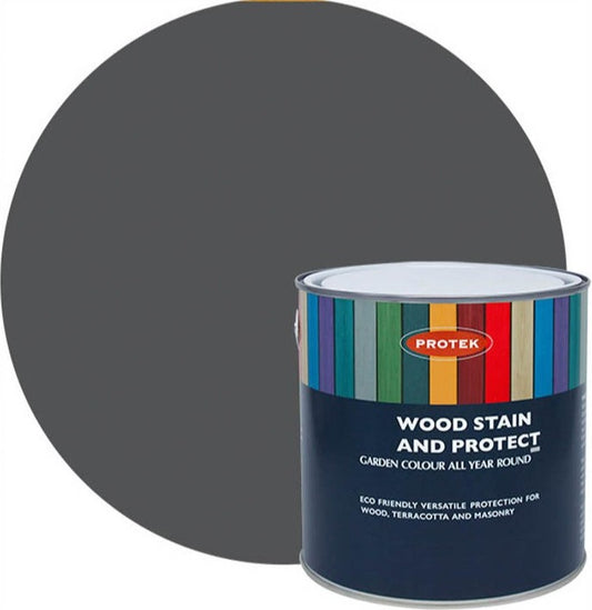 Protek Wood Stain & Protector 5L Tin - Gun Metal Grey